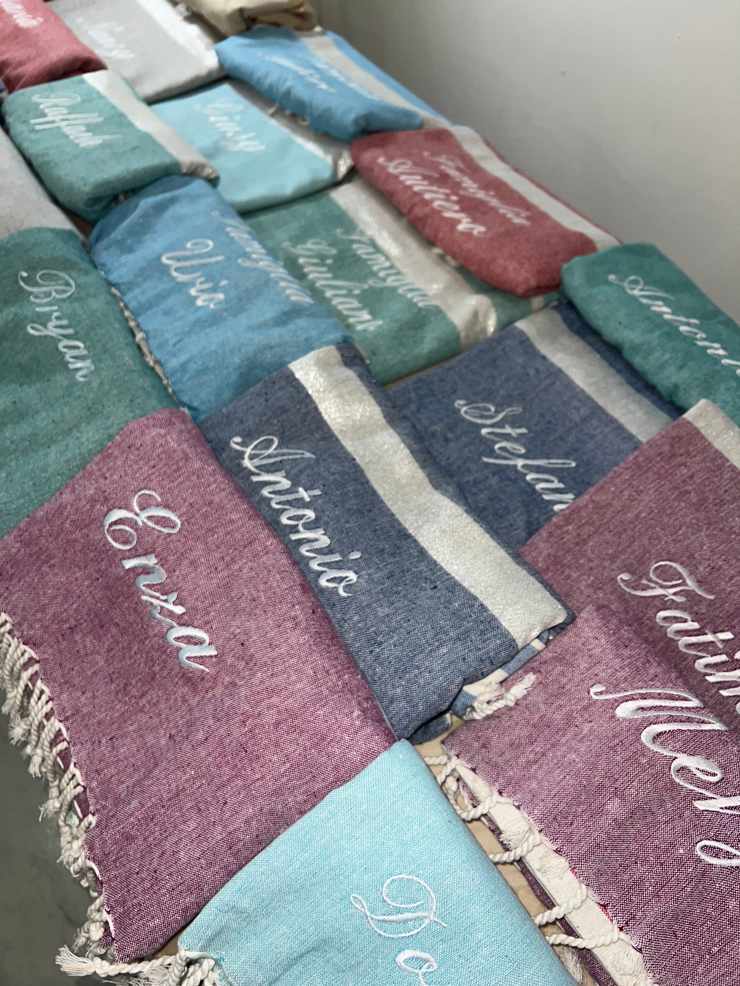 Telo mare a righe personalizzabile