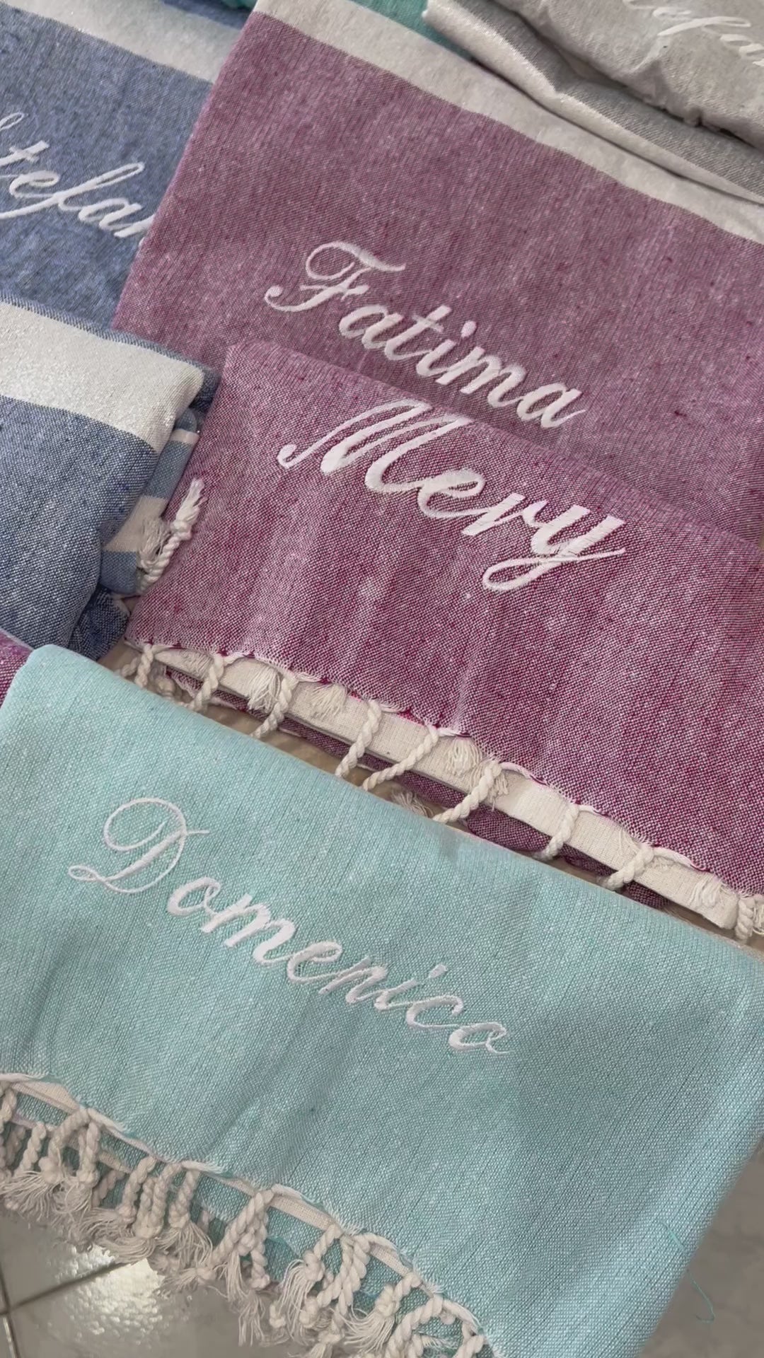 Telo mare a righe personalizzabile